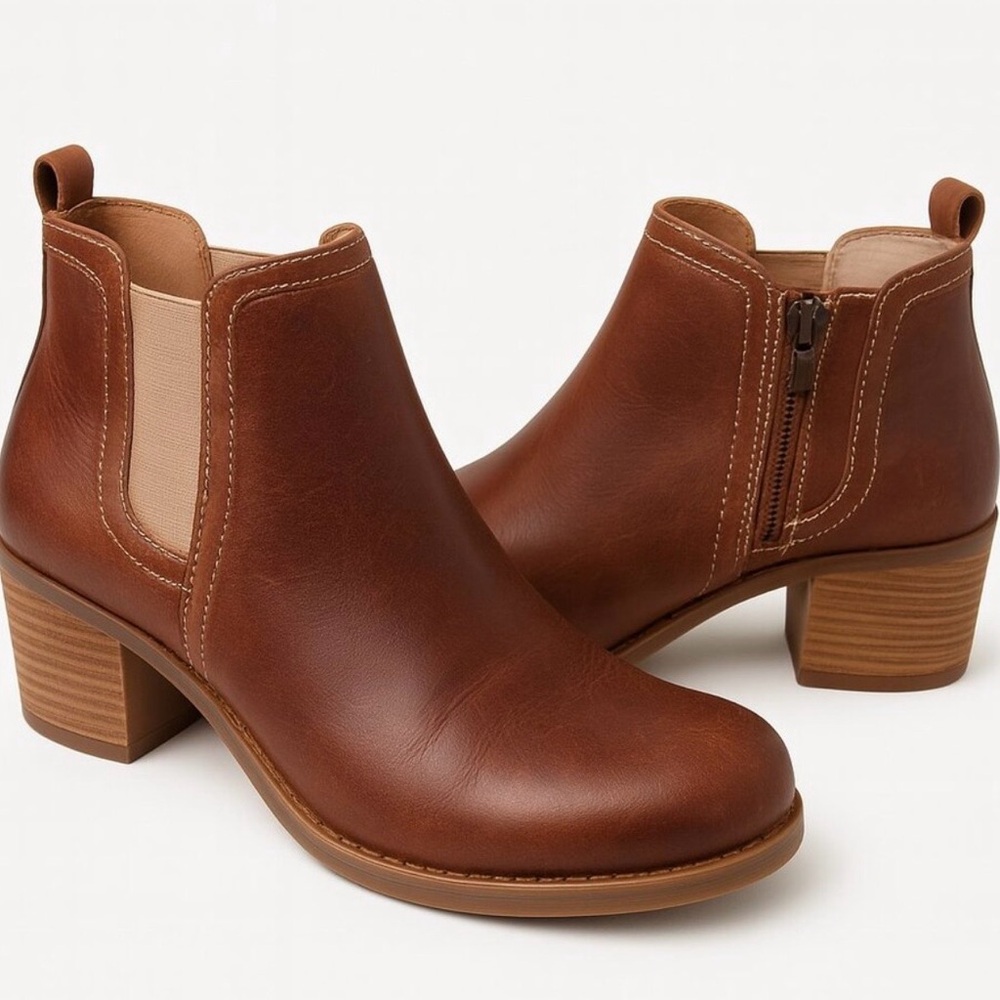 Dansko Brown Leather Ankle Booties